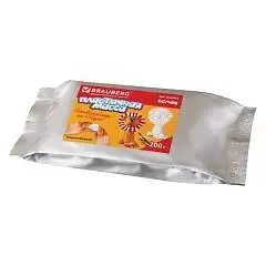 Паста  д/моделир и лепки ,отверд., 200г, белая, ВЫСШЕЕ КАЧЕСТВО, фото №1