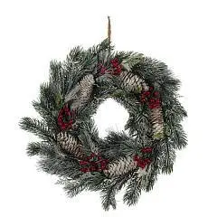 Изделие декоративное "Венок", L36 заспеж, шишки, фото №1