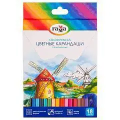 Карандаши цветные Гамма Классические 18цв шестигр, фото №1