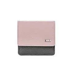 Кошелек ESSE ВАЛЛИ кожа серый/розовый, фото №1