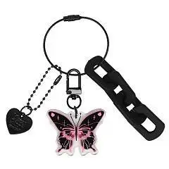 Брелок детский Бабочка пластик/акрил черный КОКОС, фото №1