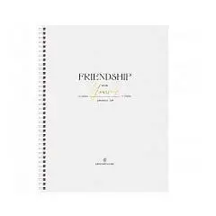 Тетрадь А4 80л кл "Friendship" тиснение фольгой, 80г/м2, фото №1