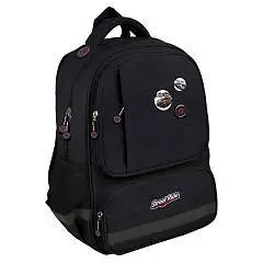 Рюкзак школьный "Городские гонки" 30х40х14см 1 отд/молния черн, фото №1