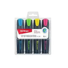 Набор текстовыделителей Berlingo "Textline HL300" 4цв., 1-5мм, фото №1