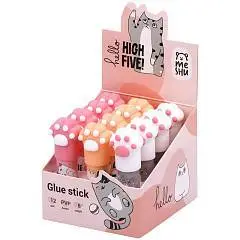 Клей-карандаш MeShu "Paw" ассорти, 8г., ПВП, фото №1