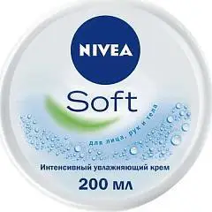 Крем д/лица/рук/тела Nivea Soft 200мл, фото №1