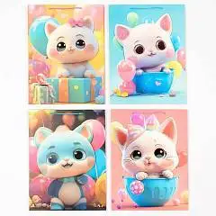 Сумка подарочная "CUTE" глиттер 30*41*12см, фото №1