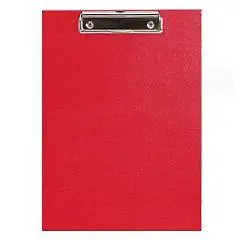 Планшет с зажимом ЕК Стандарт А4 красный, фото №1