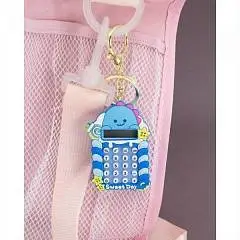 Брелок-калькулятор Naughty little dinosaur blue 1,5*4,5*7см, фото №1