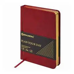 Ежедневник недат А6 "Iguana" красный, тв.обл, фото №1