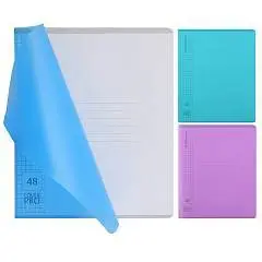 Тетрадь 48л КЛЕТКА "CoverPrо fizzy, Vivid"  пластиковая обложка, фото №1