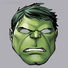 Маска картонная Халк, Мстители, фото №1