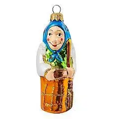 Ёлочное украшение "Баба Яга", в под упаковке, h- 11см, фото №1