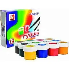 Гуашь 12цв 20мл Луч Классика, фото №1