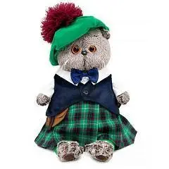 Игрушка мягкая Басик в шотландском костюме, фото №1