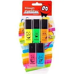 Набор текстовыделителей "Eyeliter" 5цв., 1-4,5мм, фото №1