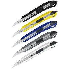 Нож канцелярский Berlingo "Razzor 200" 9мм, auto-lock, металл, фото №1