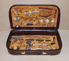 Барсетка №3 кожа коричн (41*21*11см) 20 пр, фото №1