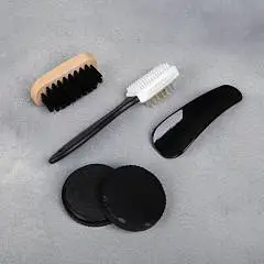 Подарочный набор дорожный д/обуви 100% мужик (щётки+губка+лопатк, фото №1