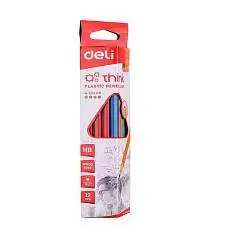 Карандаш чернографитный Deli "Think" трехгран., 1шт., фото №1