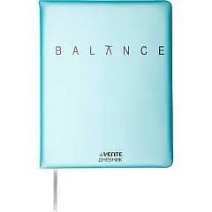 Дневник шк. "Balance" Sky Blue кожзам, тв.обл, фото №1