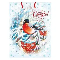 Сумка подарочная "Чудесная зима" 11,5х14,5х6см, фото №1