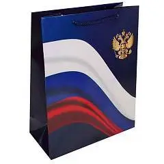 Сумка подарочная "Россия" 26*32*12см, фото №1