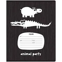 Тетрадь 18л ЛИНИЯ "Animal party", выб. Лак, фото №1