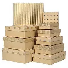 Коробка подарочная "Золотой блеск"  21*29*8см 10-7, фото №1