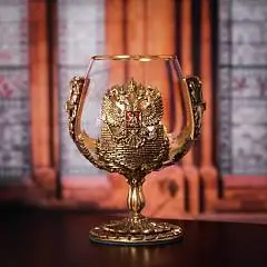 Бокал д/коньяка "Москва" в деревянной шкатулке, фото №1