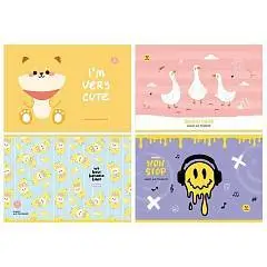 Альбом д/рис А4 12л скоба Mix Универсальный BG, фото №1