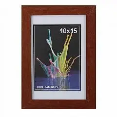 Рамка МДФ Итал орех 10*15 багет 18мм, фото №1