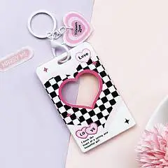 Футляр для карт с брелоком "Forever love" white, фото №1