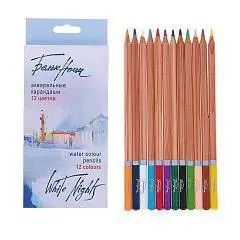 Набор акварельных карандашей Белые ночи 12цв, карт. кор., фото №1
