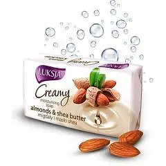 Мыло туалетное "Люксия" Creamy 90г Миндаль/МаслоШи, фото №1