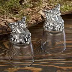 Набор 2 стопки-переверт. "Змея" 50мл d=4.8см h=9см, фото №1