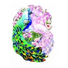 Пазл фигурный Любовь 90 деталей р-р 20,2*28,3 см Средний 3,5см 8, фото №1