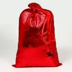 Мешок Деда Мороза, 60х40см,красный, фото №1