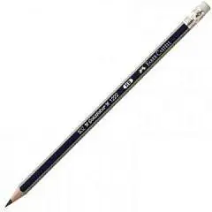 Карандаш чернографитный FC "GOLDFABER 1222" HB, с ластиком, фото №1