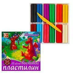Пластилин 12цв 210гр Луч Фантазия стек, фото №1