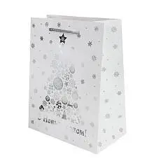 Сумка подарочная "Новогоднее сияние" 18x23x10см мат.лам.и тис.фо, фото №1