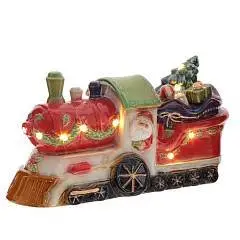 Фигурка декоративная с подсветкой "Поезд"  H18,5 см, фото №1