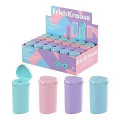 Точилка пластиковая EK ClickUp Pastel с контейнером ассорти, фото №1