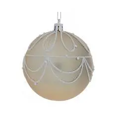 Шар елочный пластик   D 8 см, L35 W27 H8,5 см, фото №1