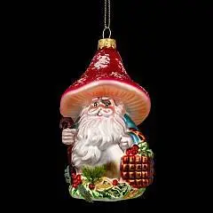 Украшение ErichKrause Decor Лесной гном 13см, стекло, фото №1
