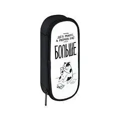 Пенал школьный "Мемный кот" б/наполн иск/кожа молния 20.5х7.5х4, фото №1