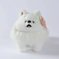 Игрушка мягкая  Собака Шпиц белый23см, фото №1