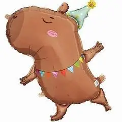 Фигура фольгированная "Капибара" 78 см, фото №1