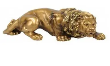 Лев ползет Н-20см,L-45cм бронза, фото №1