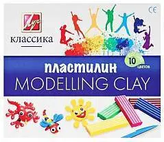 Пластилин 10цв 200гр Луч Классический, фото №1